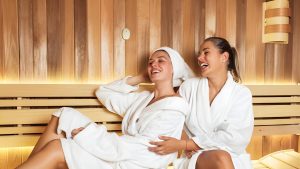 Young-people-in-sauna